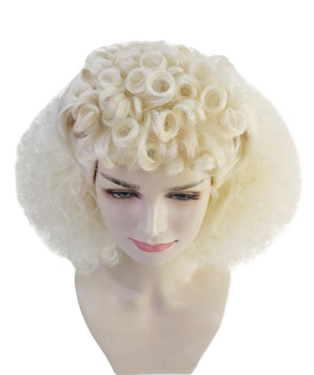 Womens Drag Wig , Blonde Celebrity Wigs , Premium Breathable Capless Cap