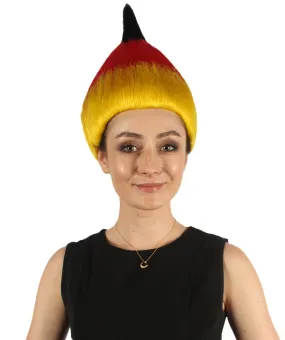 Women's  Flag Troll Wigs | Germany | National Pride Halloween Wigs | Premium Breathable Capless Cap