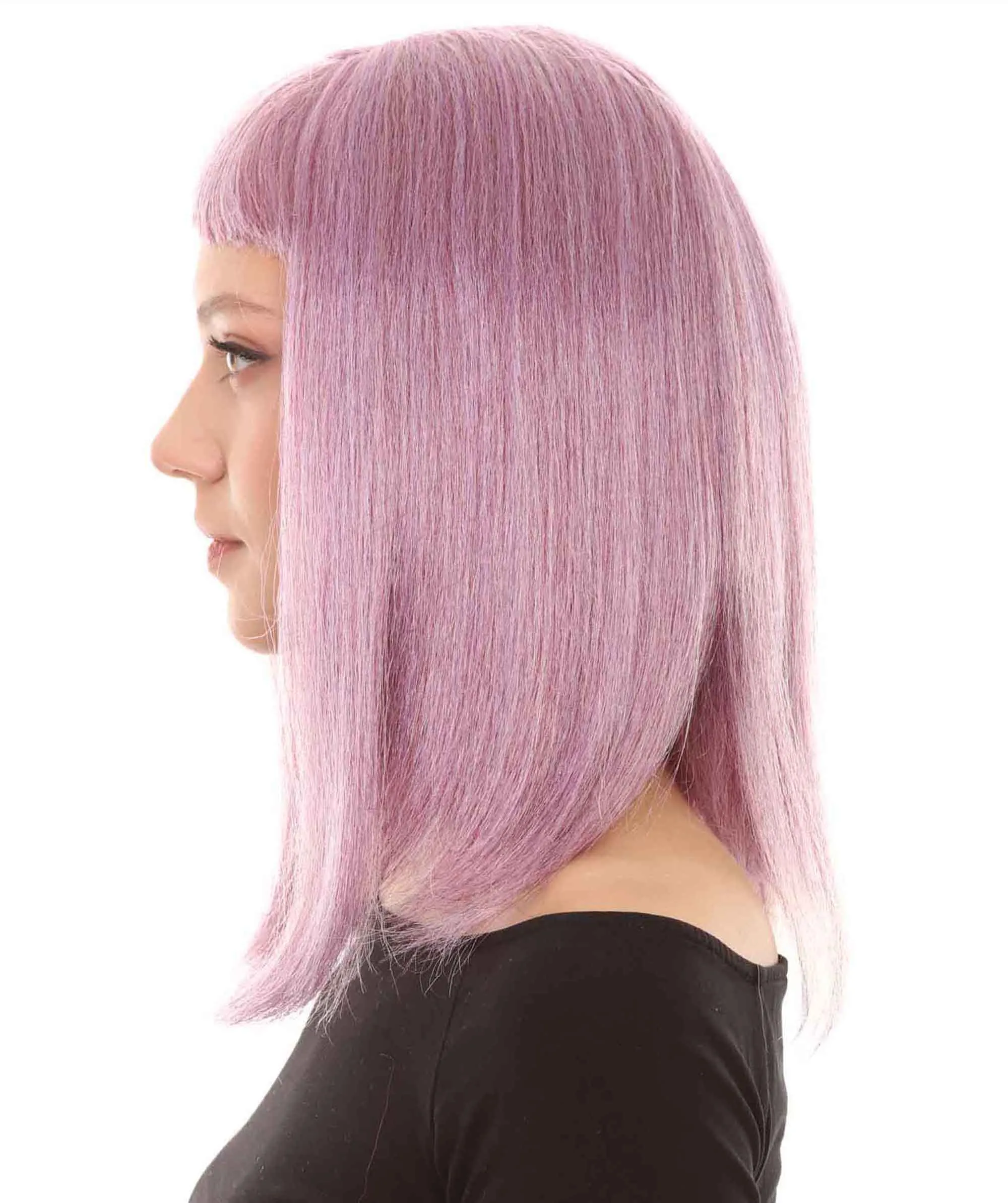 Womens Purple Mixed Wig | Purple Fashion Wigs | Premium Breathable Capless Cap