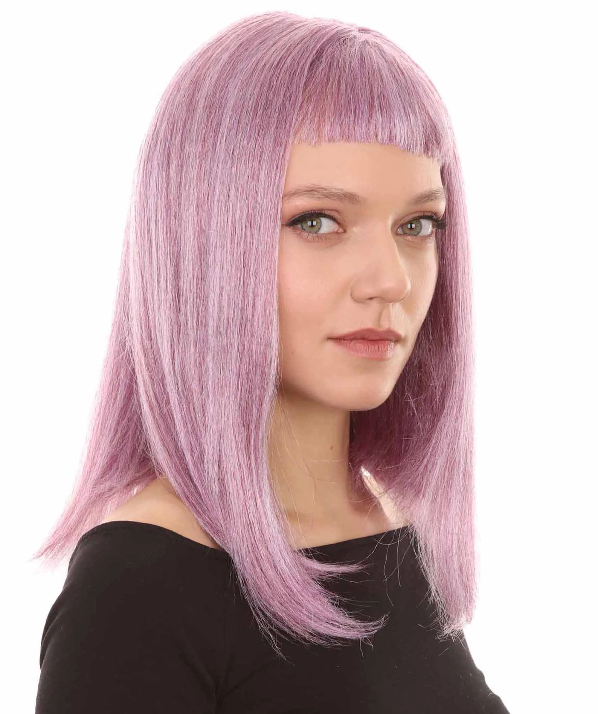 Womens Purple Mixed Wig | Purple Fashion Wigs | Premium Breathable Capless Cap