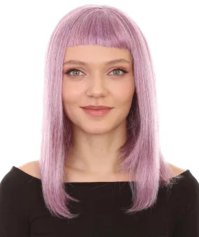 Womens Purple Mixed Wig | Purple Fashion Wigs | Premium Breathable Capless Cap